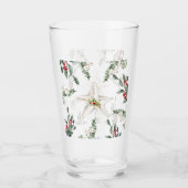 White Starfish Beach Kerstvakantie Glas (Voorkant)