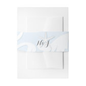 White Starfish Blue Beach Elegant Wedding Uitnodigingen Wikkel (Voorkant Voorbeeld)