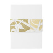 White Starfish Gold Beach Elegant Wedding Uitnodigingen Wikkel (Achterkant Voorbeeld)