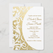 White Starfish Gold Beach Huwelijksuitnodigingen Kaart (Voorkant)