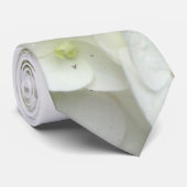 White Starfish Hydrangea Flower Groom's Stropdas (Opgerold)