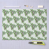 White Starfish in Holly Bleek Green Tissuepapier (Craft)