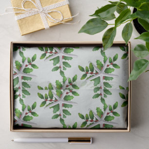 White Starfish in Holly Bleek Green Tissuepapier