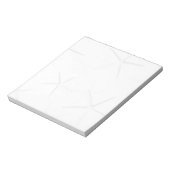 White Starfish Tropical Blank Note Pad Notitieblok (Linkerzijde)