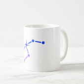 White Starry Coffee Mok (Voorkant rechts)