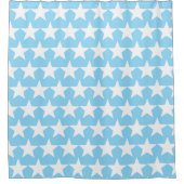White Stars Design Douchegordijn (Voorkant)