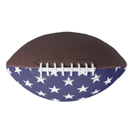 White Stars Patriotic American Flag Pattern American Football (Voorkant)