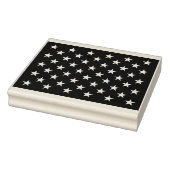 White Stars Patriotic American Flag Pattern Rubberstempel (Stempel)