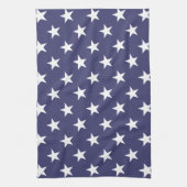 White Stars Patriotic American Flag Pattern Theedoek (Verticaal)