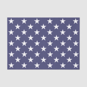 White Stars Patriotic American Flag Pattern Tissuepapier