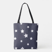 White Stars Pattern, Cute Women's Tas (Achterkant)