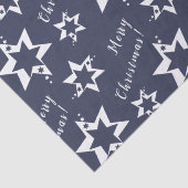 White Stary - Vrolijk kerstfeest! Paars Tissuepapier (Detail)