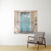 White steel window grill wandkleed (In situ)