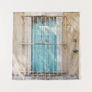 White steel window grill wandkleed