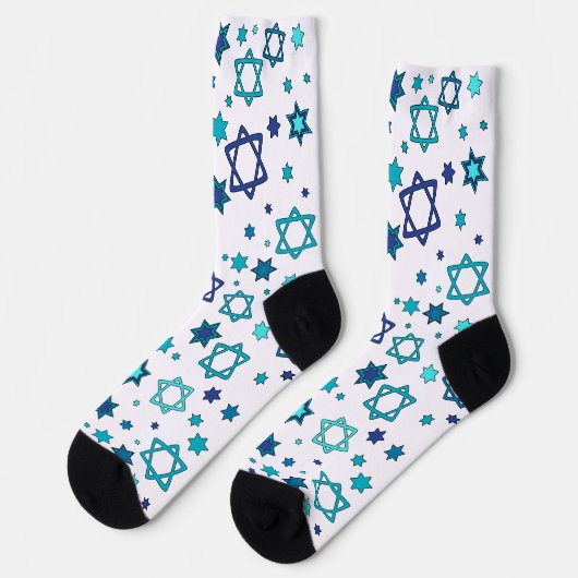 White - ster van David Socks Sokken (Links)