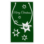 White sterars Lawn Care Service Logo Vrolijk kerst Klein Cadeauzakje (Achterkant)