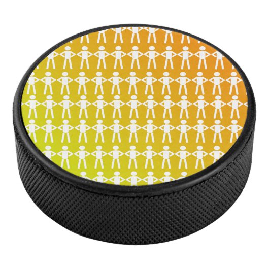White Stick Mannen Hockey Puck (3/4)