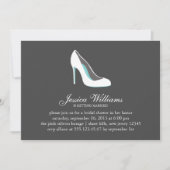 White Stiletto Heel Vrijgezellenfeest Kaart (Voorkant)