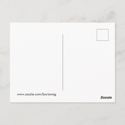 White Stoat Ermine Leuke fret Lover Art Briefkaart (Achterkant)