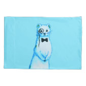 White Stoat Ermine Leuke fret Lover Art Kussensloop (Achterkant)