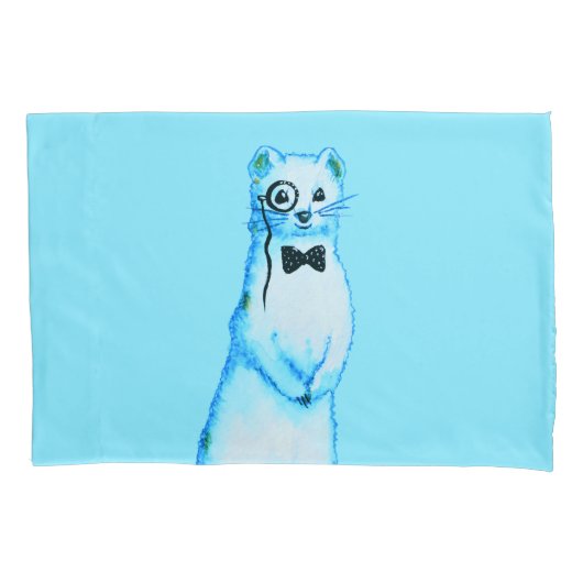 White Stoat Ermine Leuke fret Lover Art Kussensloop (Voorkant)