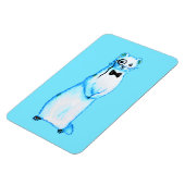 White Stoat Ermine Leuke fret Lover Art Magneet (Linkerzijde)
