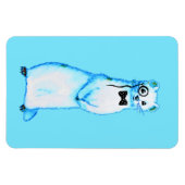 White Stoat Ermine Leuke fret Lover Art Magneet (Horizontaal)