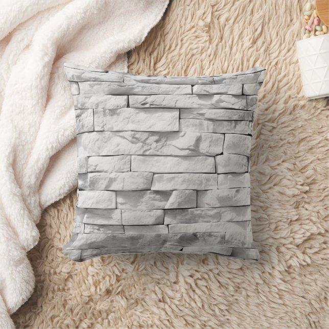 White Stone Textures Design Serie 3 Kussen (Deken)