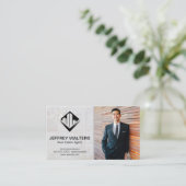 White Stone | Zakelijk Man Visitekaartje (Staand voorkant)