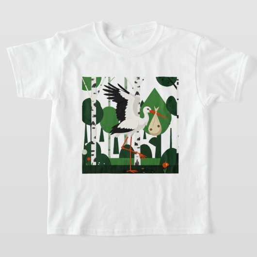 White stork t-shirt (Laagn)