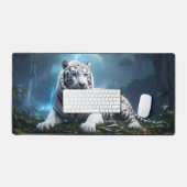White Storm Tiger – Epic Fantasy Jungle Desk Mat (Keyboard & Muis)