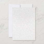 White Storybook Fairytale Pumpkin RSVP Reageer Kaart (Achterkant)