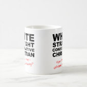 White Straight Conservative Christelijk Funny Mug Koffiemok (Center)