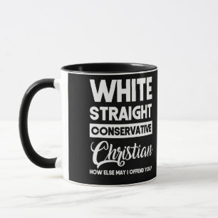 White straight Conservative Christelijk offensief Mok