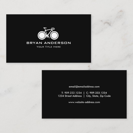 White Street Bicycle Visitekaartje (Voorkant / Achterkant)