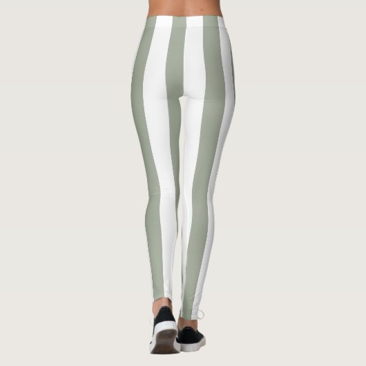 White Stripe Patroon Leggings (Achterkant)