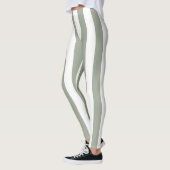White Stripe Patroon Leggings (Links)