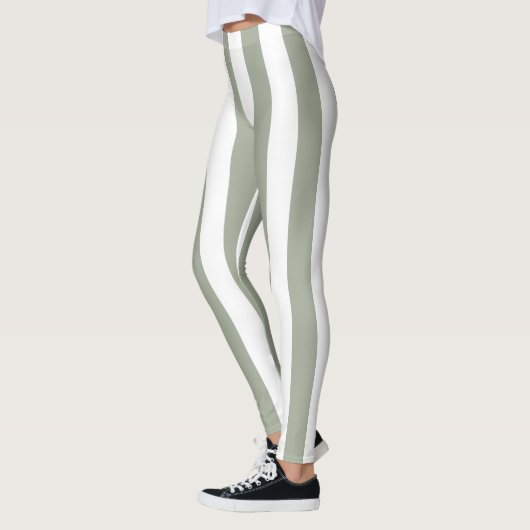 White Stripe Patroon Leggings (Links)
