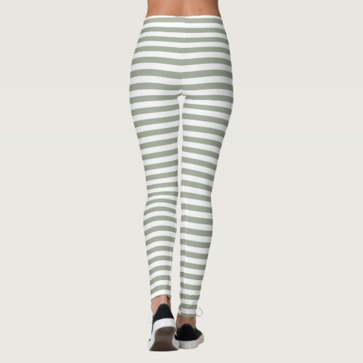 White Stripe Patroon Leggings (Achterkant)