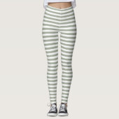 White Stripe Patroon Leggings (Voorkant)