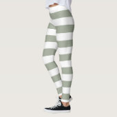 White Stripe Patroon Leggings (Links)