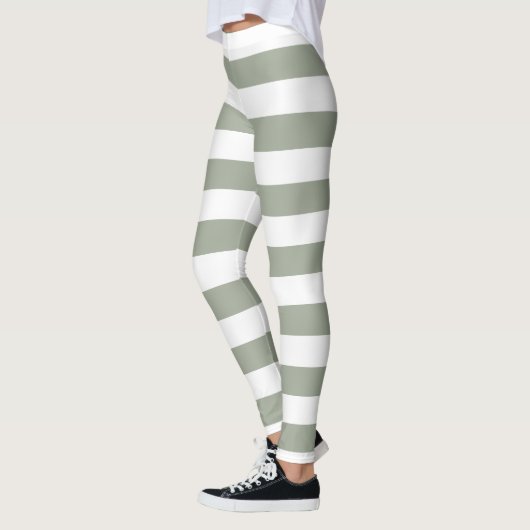 White Stripe Patroon Leggings (Links)
