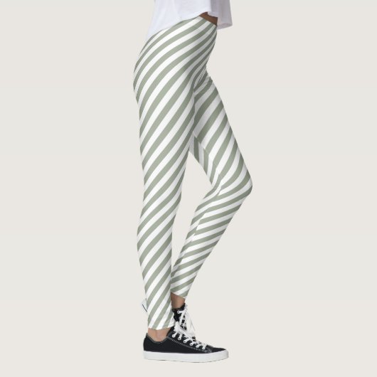 White Stripe Patroon Leggings (Rechts)
