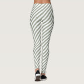 White Stripe Patroon Leggings (Achterkant)