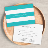 White Stripes & Custom Color Gift Certificate