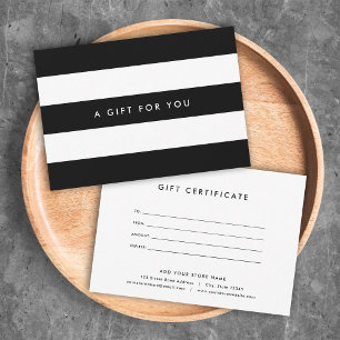 White Stripes & Custom Kleur Cadeaubon