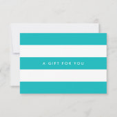 White Stripes & Custom Kleur Cadeaubon (Voorkant)