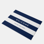 White Stripes Editable Background Colors Welcome D Deurmat (Schuin)