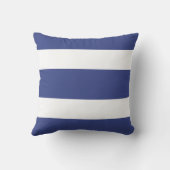White Stripes Jouw naam Cushion Sierkussen (Achterkant)