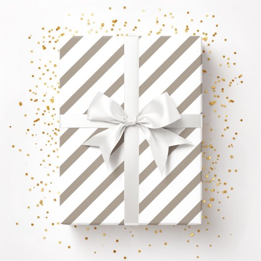 White Stripes Pattern Cadeaupapier